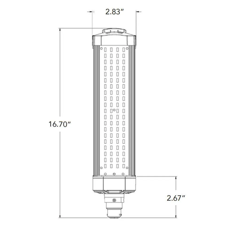 SOX Retrofit LED Lamp, 35W, 3250 Lumens, 2200K, Relpaces 55W LPS, Bayonet Base, 120-277V