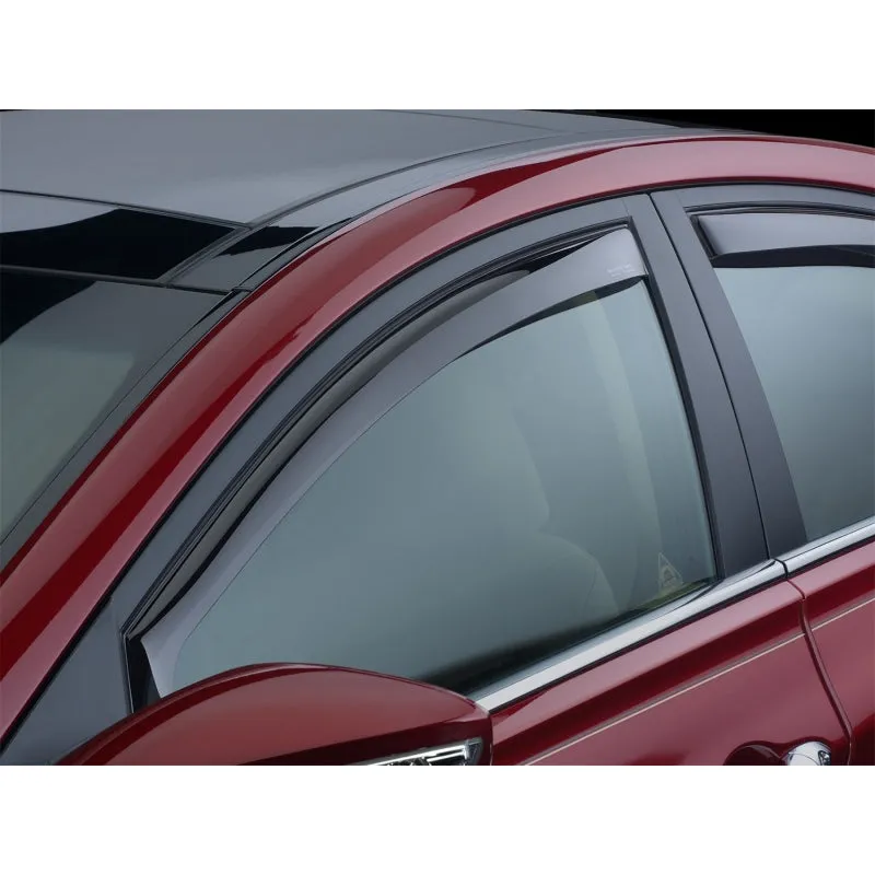 WeatherTech Side Window Deflectors - Front - Dark Smoke - Ford Fullsize Truck 2004-13