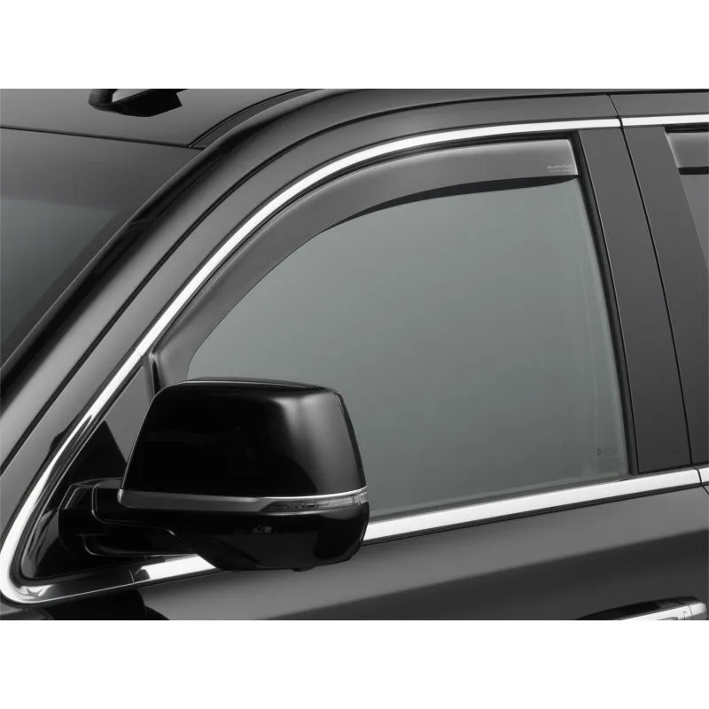 WeatherTech Side Window Deflectors - Front - Dark Smoke - Hybrid - Ford Midsize SUV 2020-21