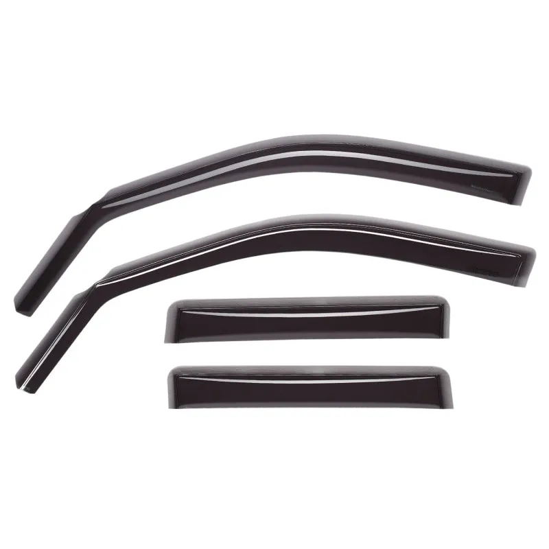 WeatherTech Side Window Deflectors - Front/Rear - Dark Smoke - Crew Cab - Ram Fullsize Truck 2009-13