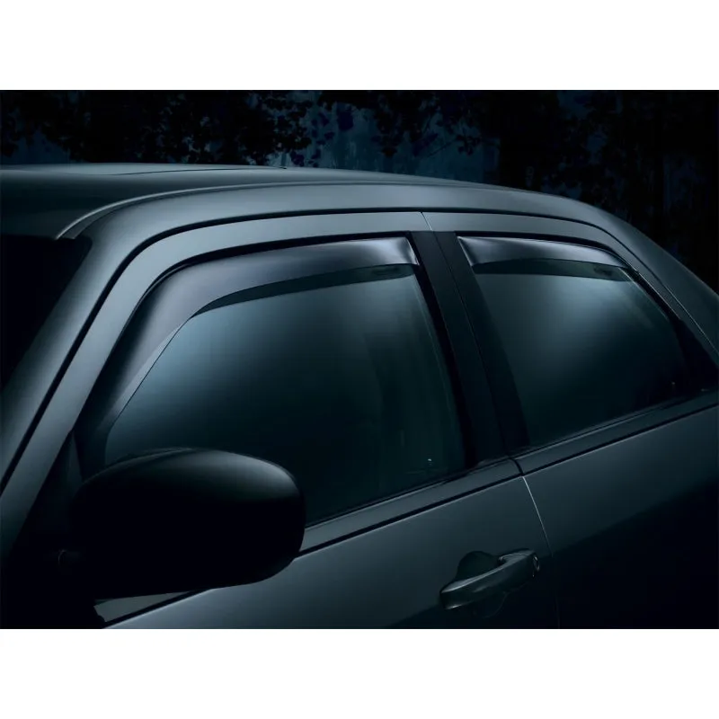 WeatherTech Side Window Deflectors - Front/Rear - Dark Smoke - Super Crew - Ford Fullsize Truck 2009-13